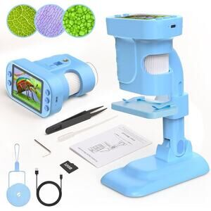 Kids Microscope - Mini Handheld Microscope for Kids, Portable Pocket Digital VFU